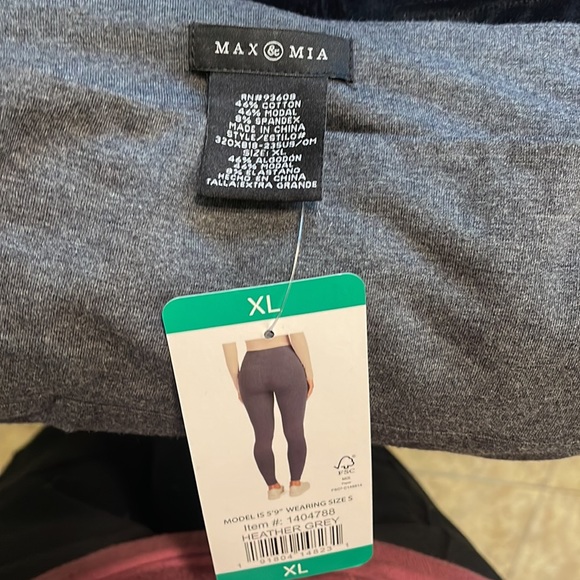 Max & Mia Ladies' French Terry Legging-XL - Picture 5 of 6